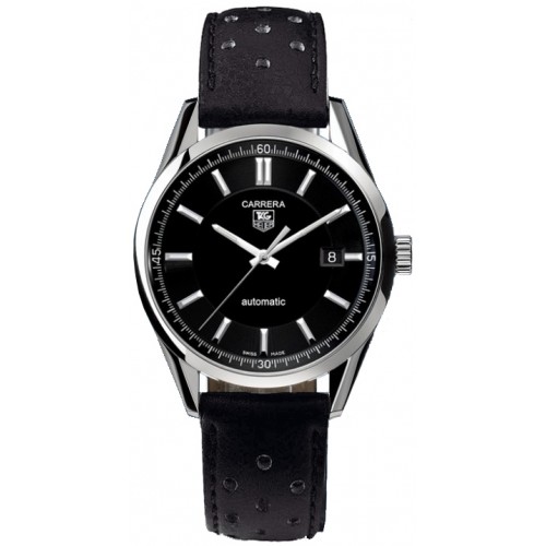 Tag Heuer Carrera Black Dial Steel Men's Watch WV211B-FC6182